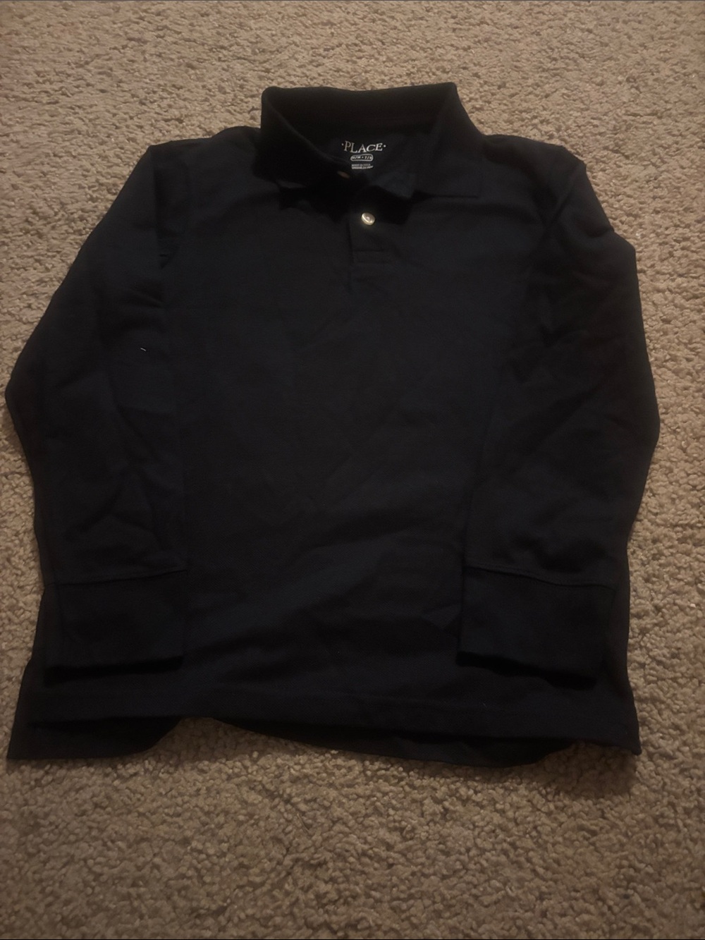 The Children's Place black Long Sleeve Polo